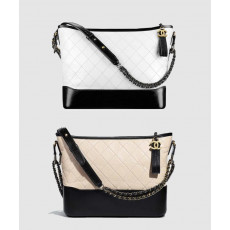 [CHANEL-샤넬]<br>가브리엘 호보백 미듐 투톤 A93824